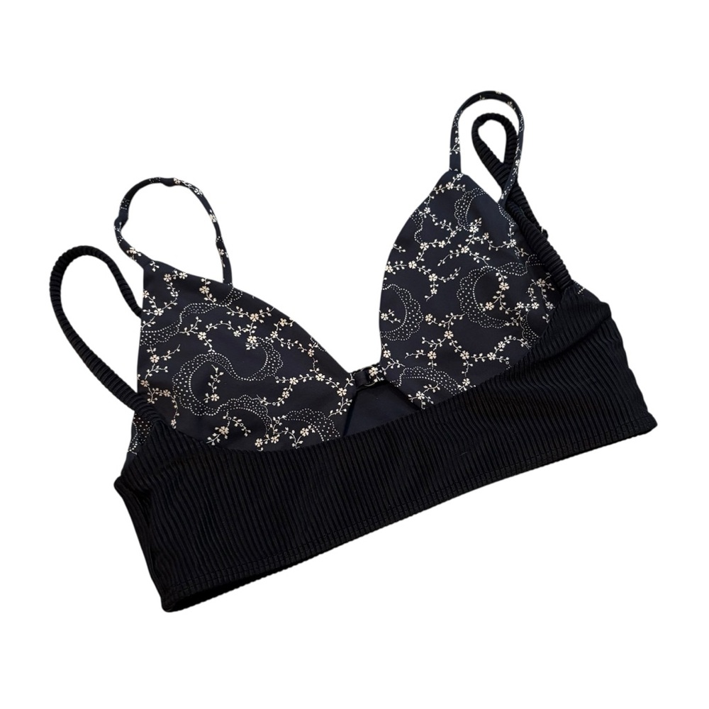 Frankies Bikinis Bellamy Ribbed Bandana Bikini Top in Dixie, Sz S - Picture 9 of 16